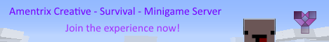 Amentrix Minecraft server banner