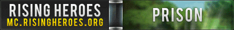 Rising Heroes Minecraft server banner