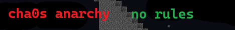 cha0s Minecraft server banner