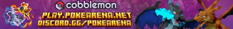 PokeArena Network Minecraft server banner