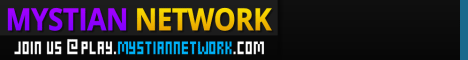 Mystian Network Minecraft server banner