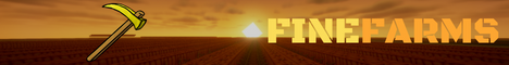 FineFarms Minecraft server banner