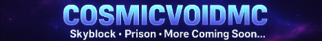 CosmicVoidMC Minecraft server banner