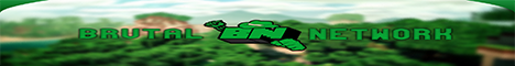 Brutal Network Minecraft server banner