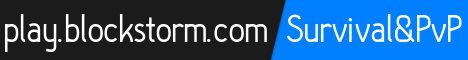 Blockstorm Minecraft server banner