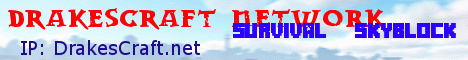 Drakes Minecraft server banner