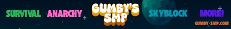 Gumby SMP Minecraft server banner