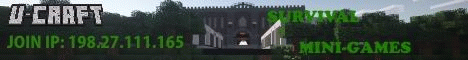 U-Craft Minecraft server banner