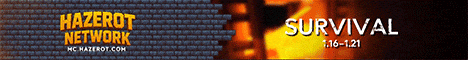 Hazerot Network Minecraft server banner