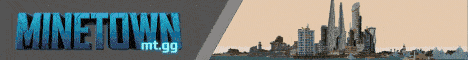 Minetown Minecraft server banner
