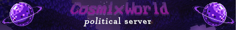 Cosmix World Minecraft server banner