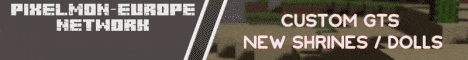 Pixelmon-Europe Minecraft server banner