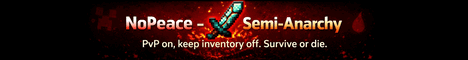 NoPeace Minecraft server banner