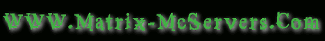 Matrix Vanilla Server Minecraft server banner