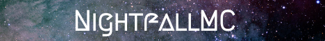 Nightfall Minecraft server banner