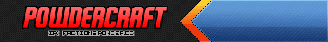 PowderCraft Minecraft server banner