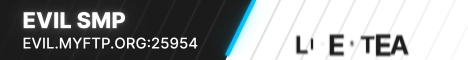 EVIL SMP Minecraft server banner