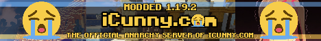 iCunny Minecraft server banner