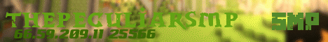 ThePeculiarSMP Minecraft server banner