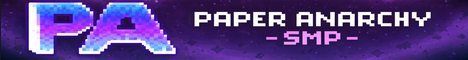 Paper Anarchy SMP Minecraft server banner