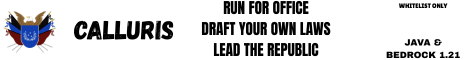Republic of Calluris Minecraft server banner