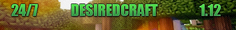 DesiredCraft Network Minecraft server banner