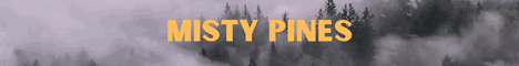Misty Pines SMP Minecraft server banner