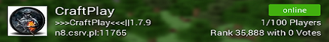 CraftPlay Minecraft server banner