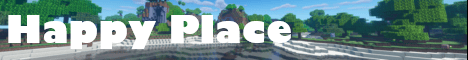 Happy Place Minecraft server banner