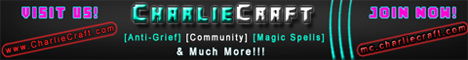 CharlieCraft Minecraft server banner