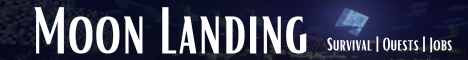 Moon Landing Minecraft server banner