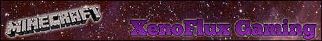 XenoFlux Survival Minecraft server banner