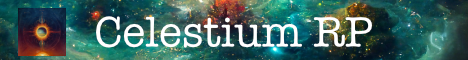 Celestium RP Minecraft server banner