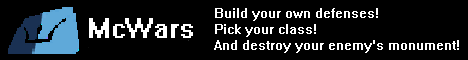 MC Wars Minecraft server banner