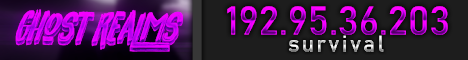 GhostRealms Minecraft server banner