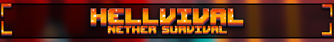 Hellvival Nether Survival Minecraft server banner