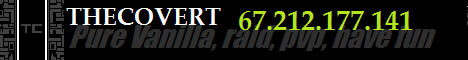 The Covert Minecraft server banner
