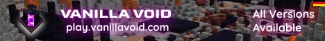 Vanilla Void Server Minecraft server banner
