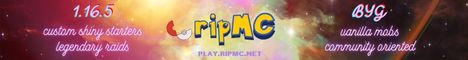 ripMC Minecraft server banner