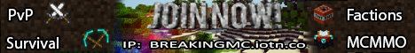 BreakingMC Minecraft server banner