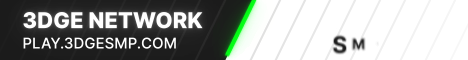 3dge Network Minecraft server banner