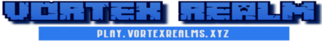 Vortex realm Minecraft server banner