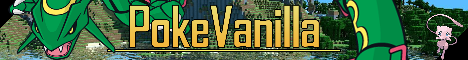 PokeVanilla Minecraft server banner
